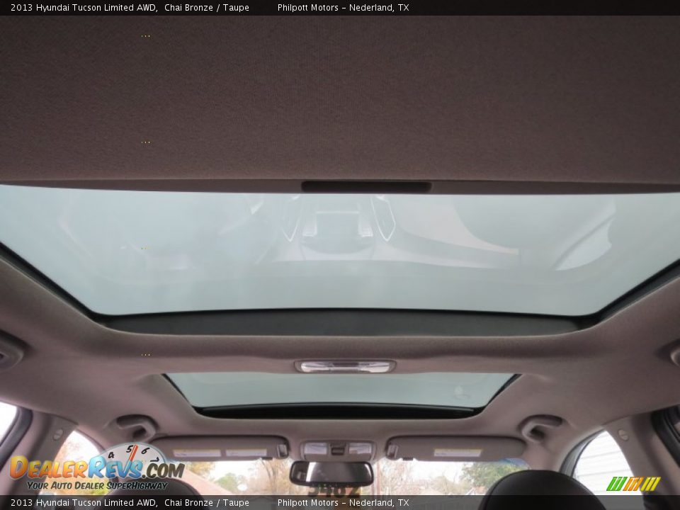 2013 Hyundai Tucson Limited AWD Chai Bronze / Taupe Photo #25