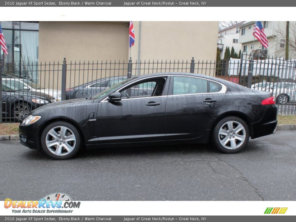 2010 Jaguar XF Sport Sedan Ebony Black / Warm Charcoal Photo #3