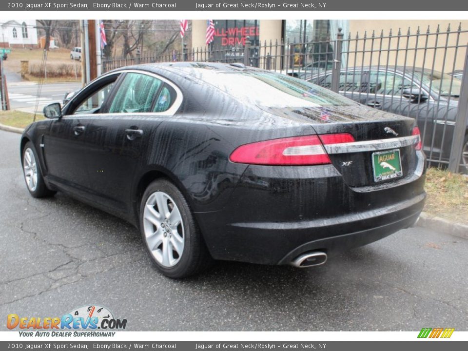 2010 Jaguar XF Sport Sedan Ebony Black / Warm Charcoal Photo #4