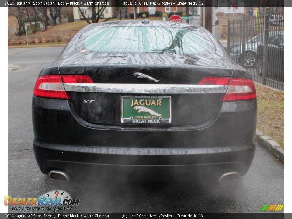 2010 Jaguar XF Sport Sedan Ebony Black / Warm Charcoal Photo #5