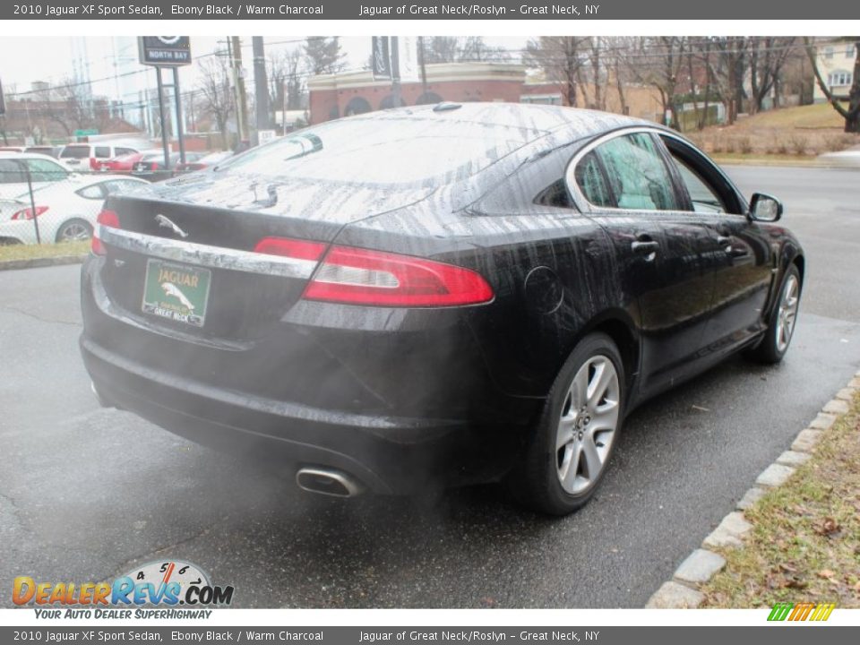 2010 Jaguar XF Sport Sedan Ebony Black / Warm Charcoal Photo #6