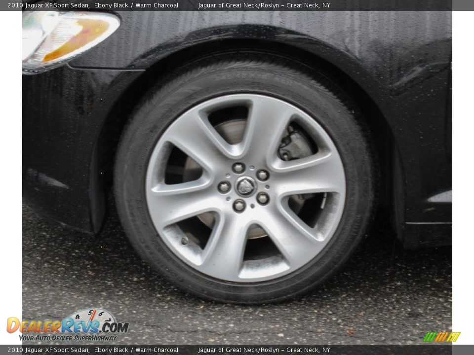 2010 Jaguar XF Sport Sedan Ebony Black / Warm Charcoal Photo #8