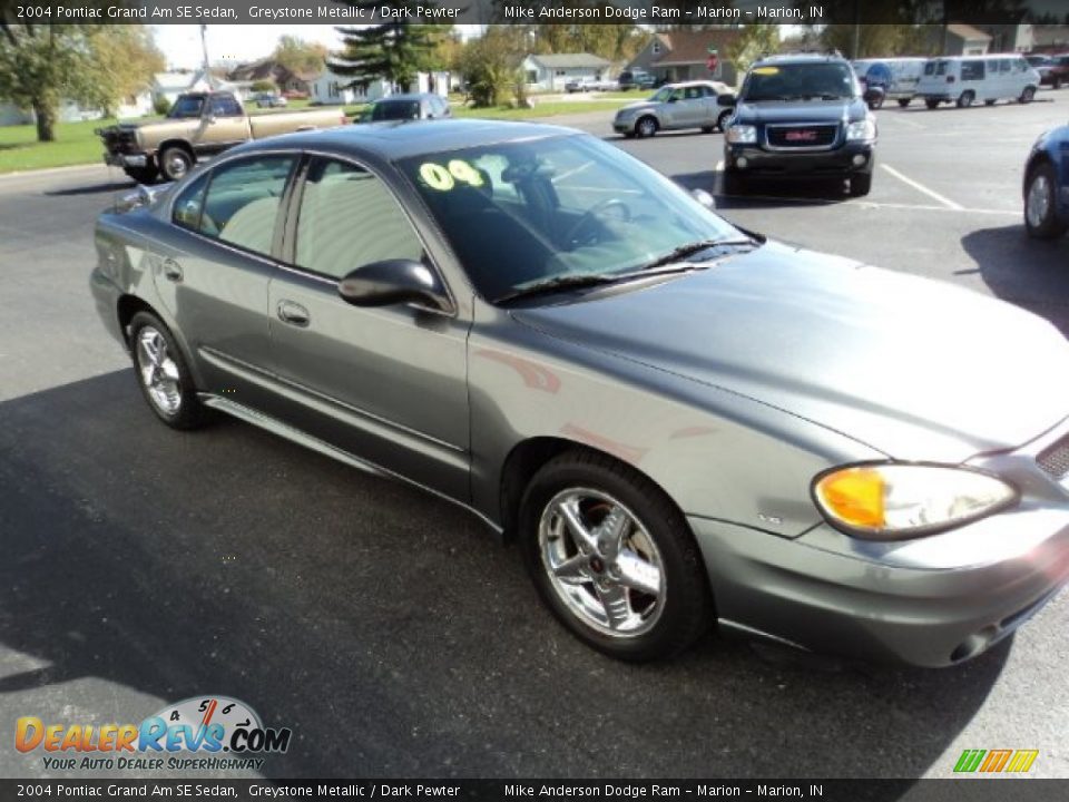 2004 Pontiac Grand Am SE Sedan Greystone Metallic / Dark Pewter Photo #3