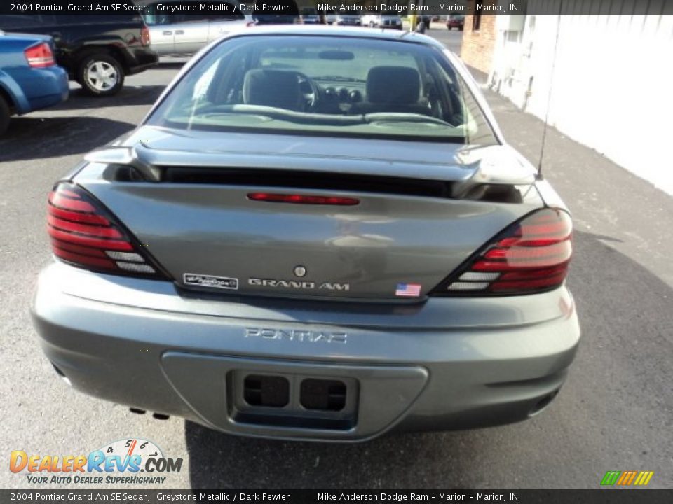 2004 Pontiac Grand Am SE Sedan Greystone Metallic / Dark Pewter Photo #4