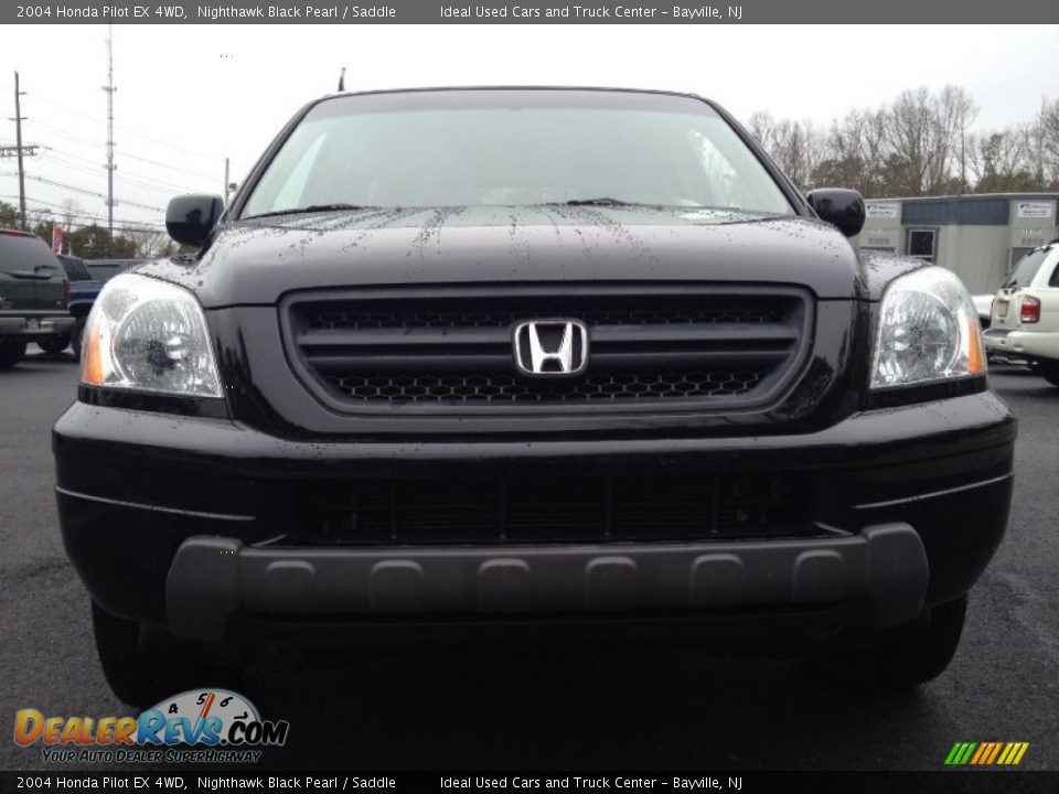 2004 Honda Pilot EX 4WD Nighthawk Black Pearl / Saddle Photo #2