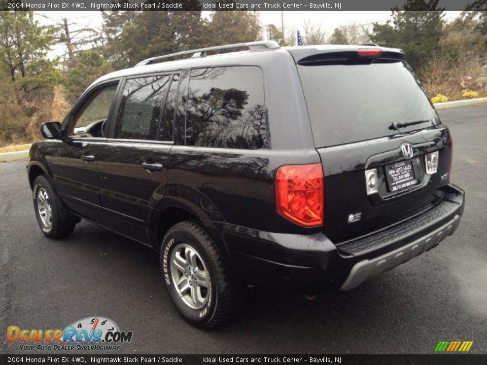 2004 Honda Pilot EX 4WD Nighthawk Black Pearl / Saddle Photo #15