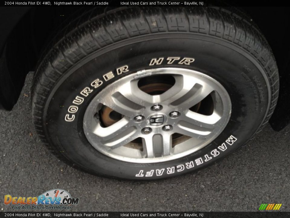 2004 Honda Pilot EX 4WD Nighthawk Black Pearl / Saddle Photo #17