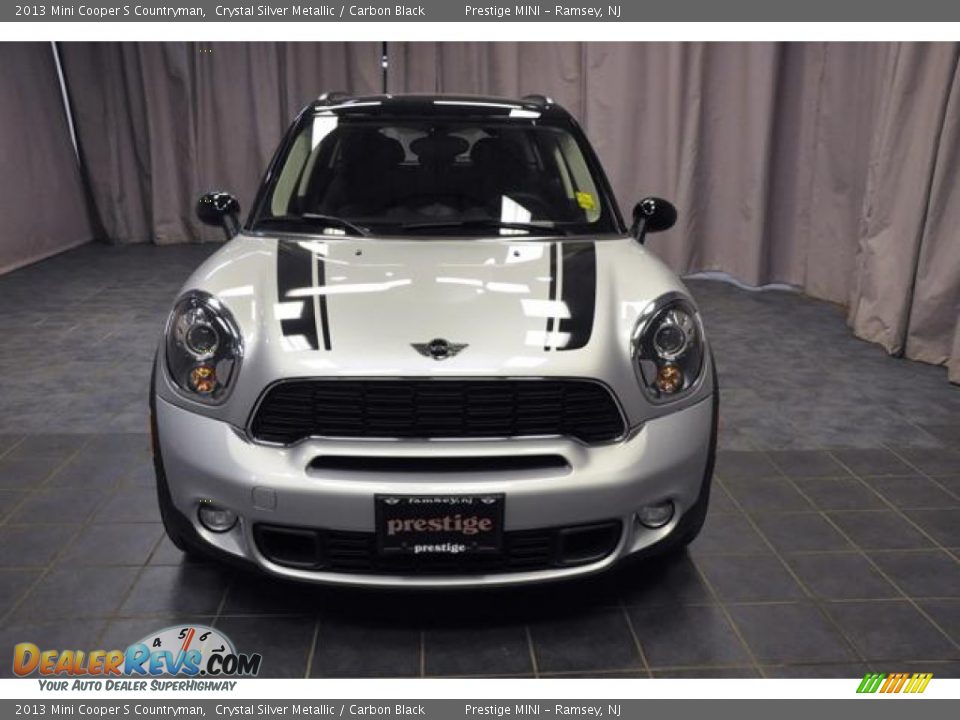 2013 Mini Cooper S Countryman Crystal Silver Metallic / Carbon Black Photo #3