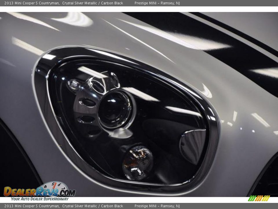 2013 Mini Cooper S Countryman Crystal Silver Metallic / Carbon Black Photo #5