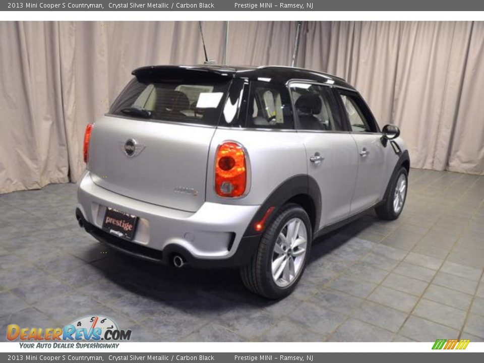 2013 Mini Cooper S Countryman Crystal Silver Metallic / Carbon Black Photo #14