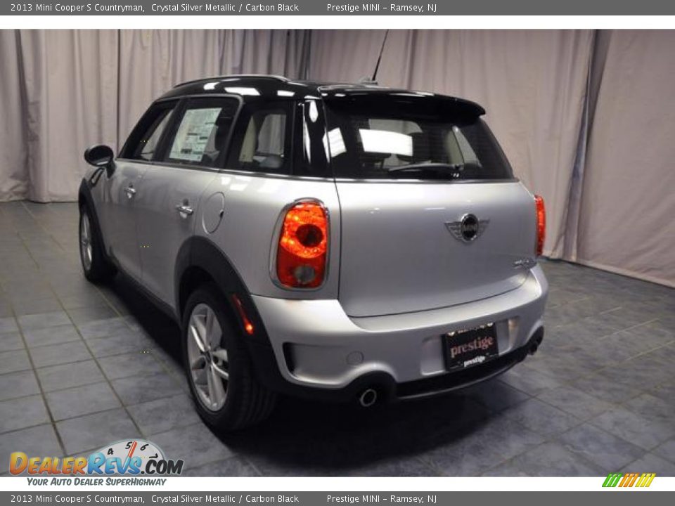 2013 Mini Cooper S Countryman Crystal Silver Metallic / Carbon Black Photo #19