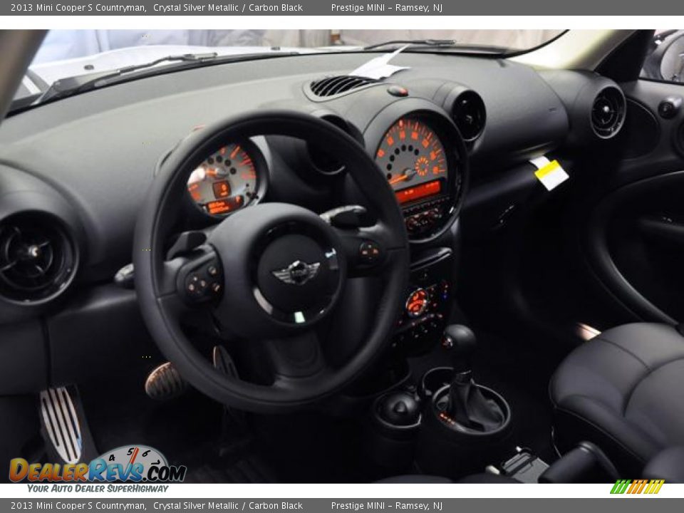 2013 Mini Cooper S Countryman Crystal Silver Metallic / Carbon Black Photo #29