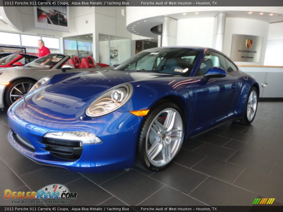 2013 Porsche 911 Carrera 4S Coupe Aqua Blue Metallic / Yachting Blue Photo #3