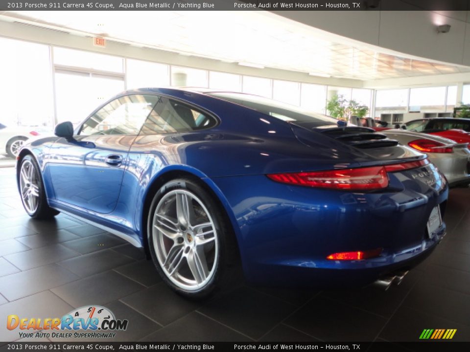 2013 Porsche 911 Carrera 4S Coupe Aqua Blue Metallic / Yachting Blue Photo #4