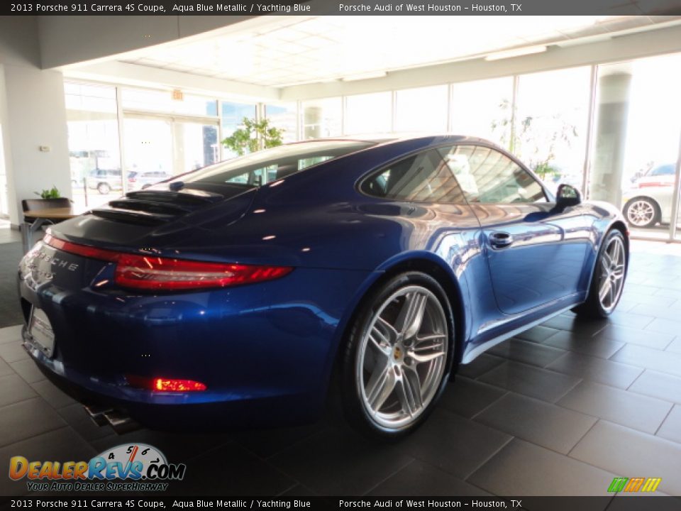 2013 Porsche 911 Carrera 4S Coupe Aqua Blue Metallic / Yachting Blue Photo #6