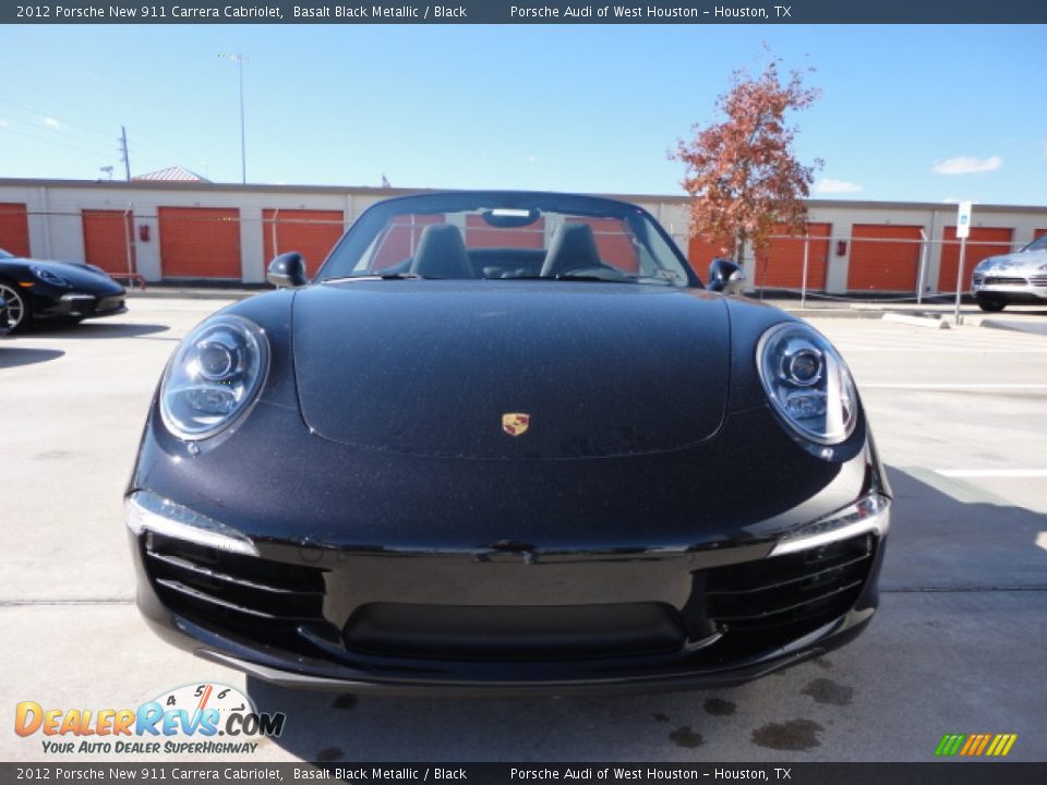 2012 Porsche New 911 Carrera Cabriolet Basalt Black Metallic / Black Photo #2