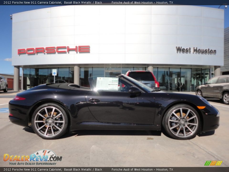 2012 Porsche New 911 Carrera Cabriolet Basalt Black Metallic / Black Photo #7