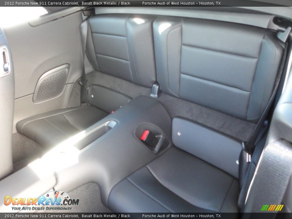 Rear Seat of 2012 Porsche New 911 Carrera Cabriolet Photo #9