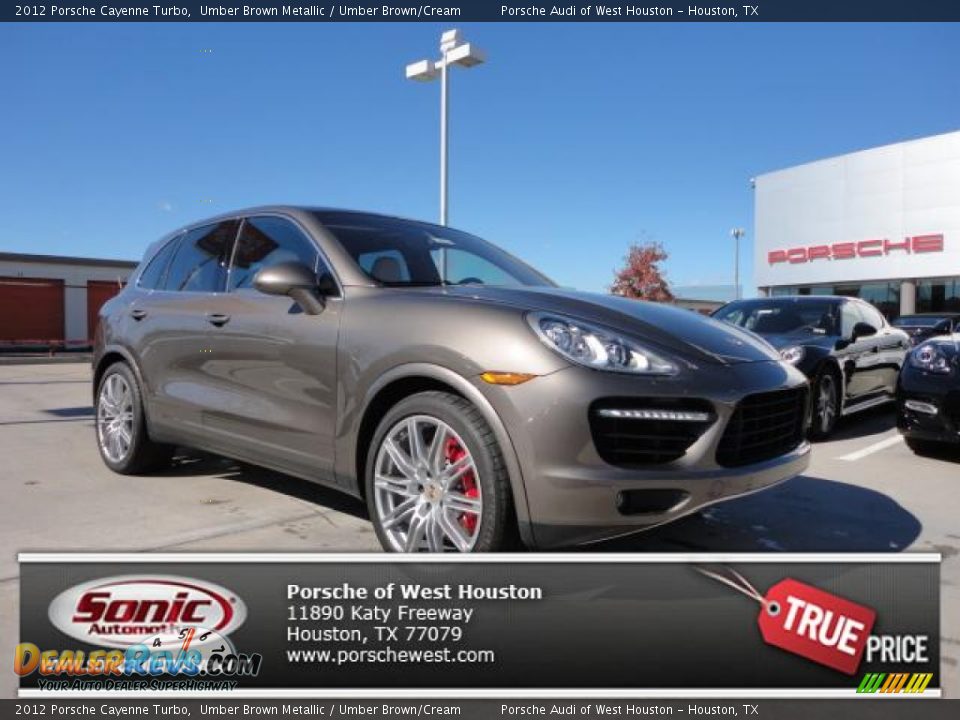 2012 Porsche Cayenne Turbo Umber Brown Metallic / Umber Brown/Cream Photo #1