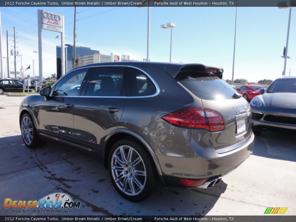 2012 Porsche Cayenne Turbo Umber Brown Metallic / Umber Brown/Cream Photo #4