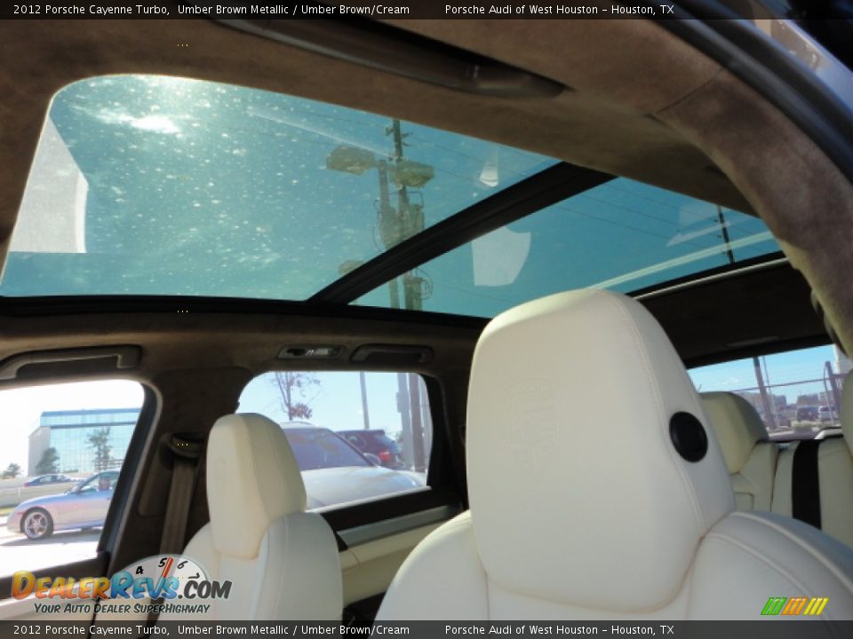 2012 Porsche Cayenne Turbo Umber Brown Metallic / Umber Brown/Cream Photo #11