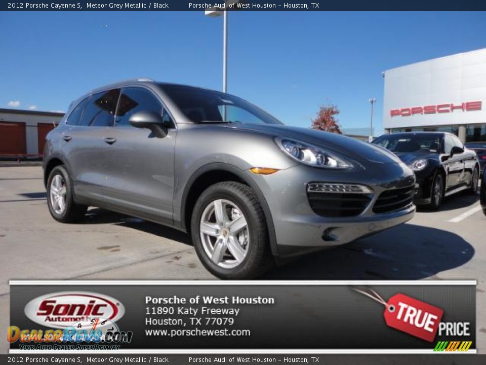 2012 Porsche Cayenne S Meteor Grey Metallic / Black Photo #1