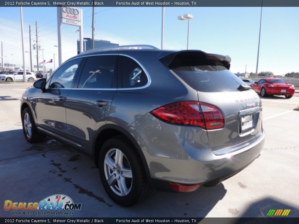 2012 Porsche Cayenne S Meteor Grey Metallic / Black Photo #4