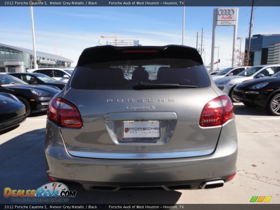2012 Porsche Cayenne S Meteor Grey Metallic / Black Photo #5