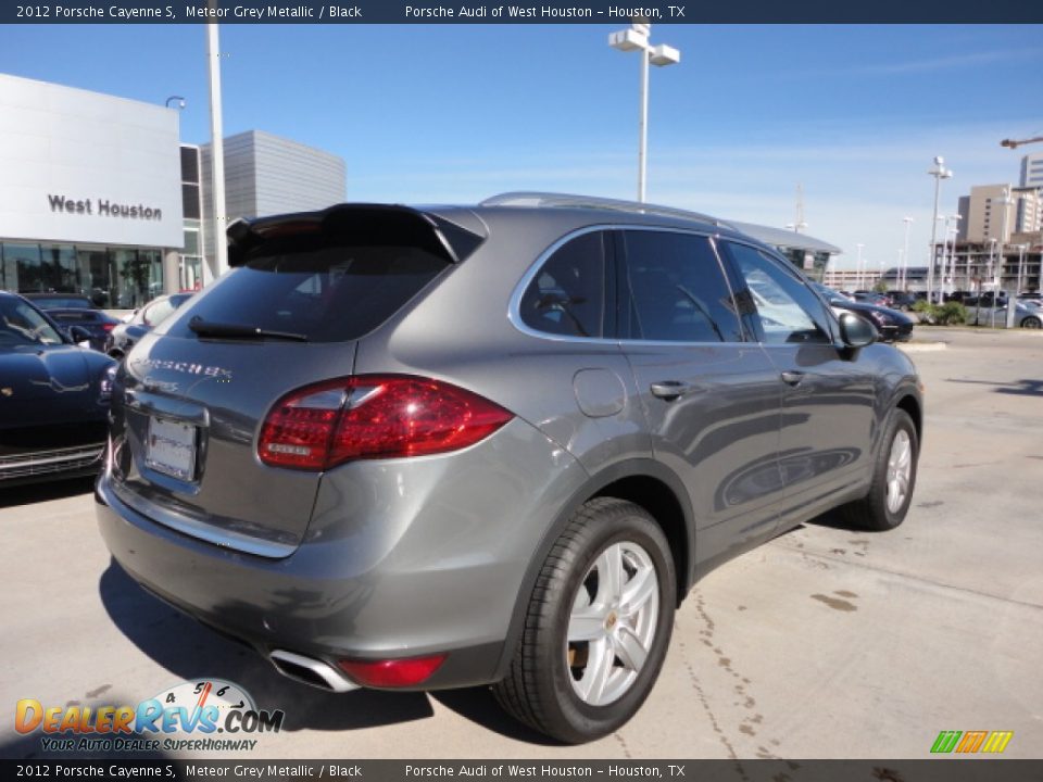 2012 Porsche Cayenne S Meteor Grey Metallic / Black Photo #6