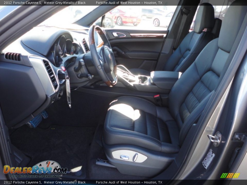 2012 Porsche Cayenne S Meteor Grey Metallic / Black Photo #8