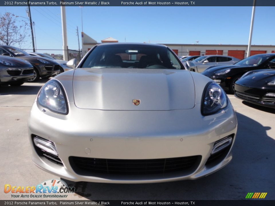 2012 Porsche Panamera Turbo Platinum Silver Metallic / Black Photo #2
