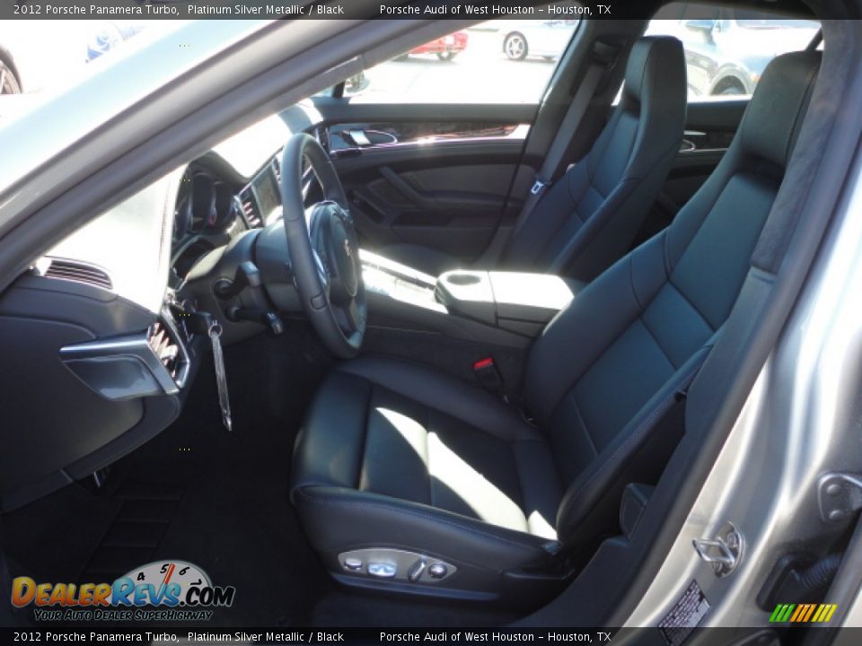 2012 Porsche Panamera Turbo Platinum Silver Metallic / Black Photo #8