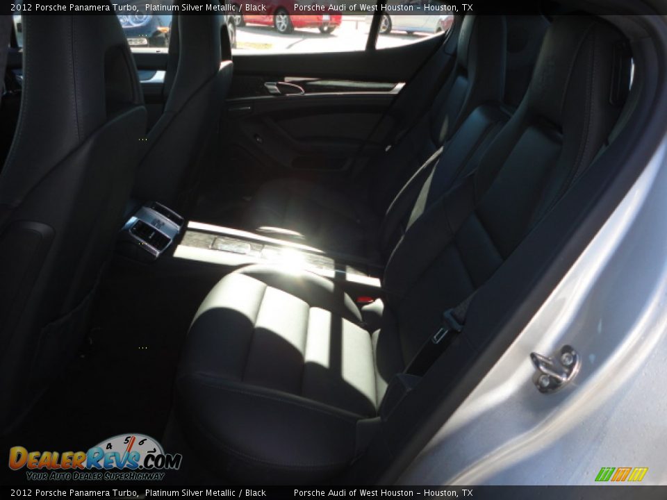 2012 Porsche Panamera Turbo Platinum Silver Metallic / Black Photo #9