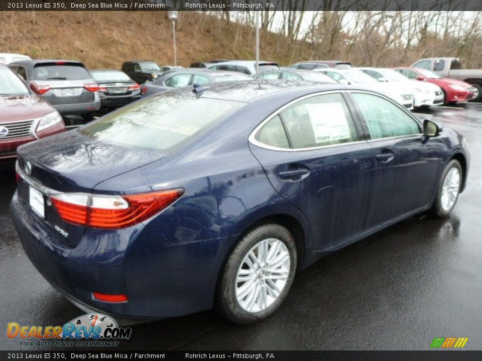 2013 Lexus ES 350 Deep Sea Blue Mica / Parchment Photo #4