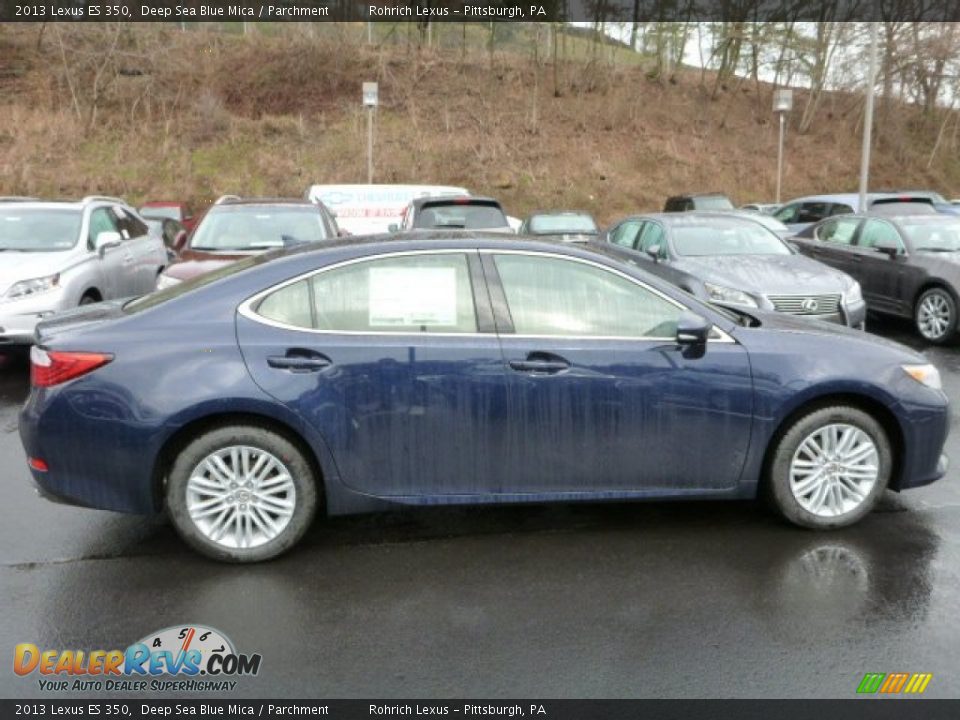 2013 Lexus ES 350 Deep Sea Blue Mica / Parchment Photo #5