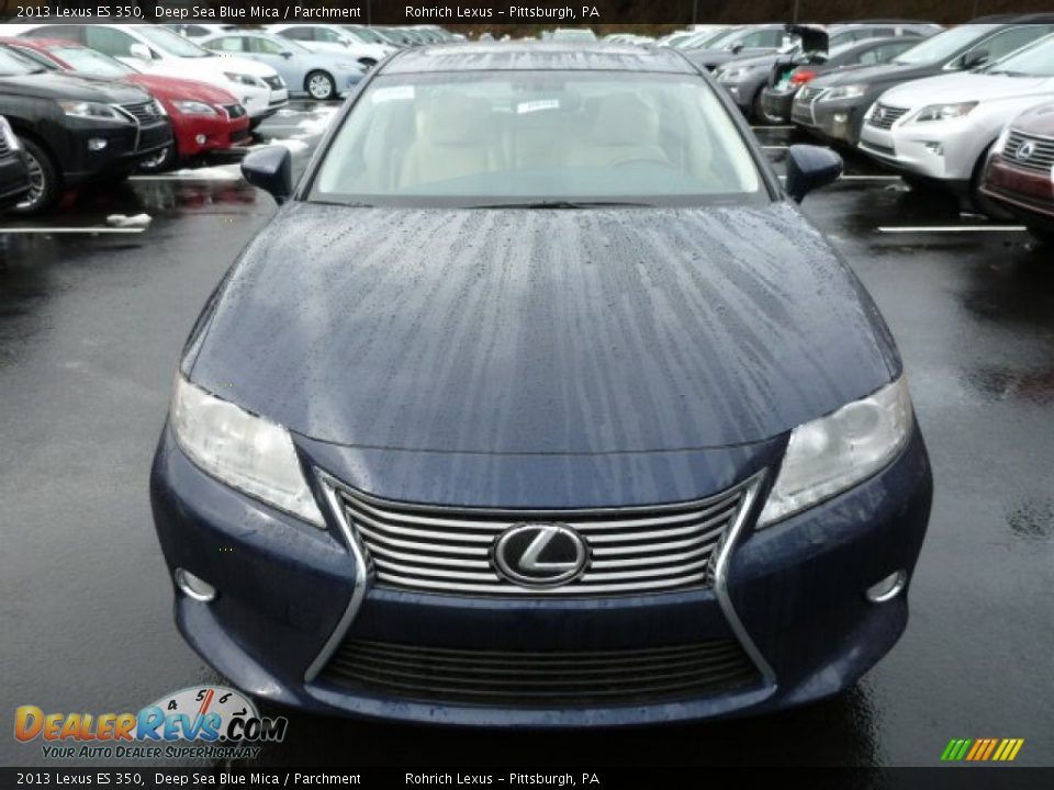 2013 Lexus ES 350 Deep Sea Blue Mica / Parchment Photo #7