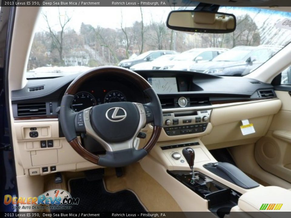 2013 Lexus ES 350 Deep Sea Blue Mica / Parchment Photo #12