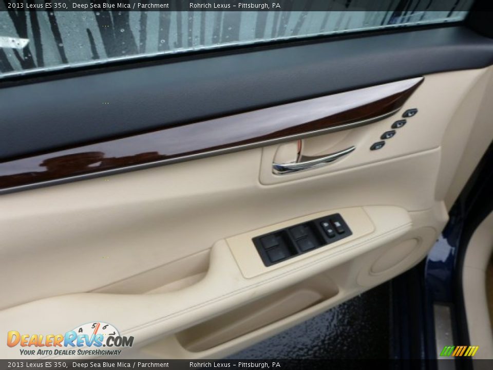 2013 Lexus ES 350 Deep Sea Blue Mica / Parchment Photo #14