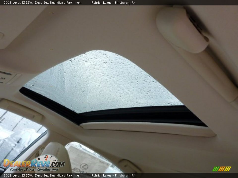 2013 Lexus ES 350 Deep Sea Blue Mica / Parchment Photo #15