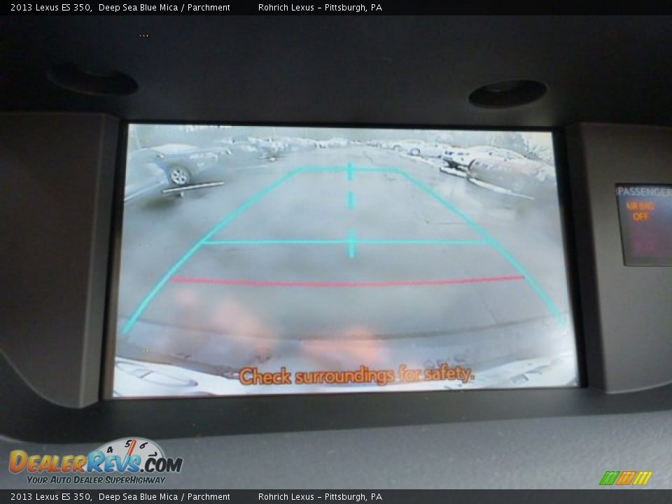 2013 Lexus ES 350 Deep Sea Blue Mica / Parchment Photo #17