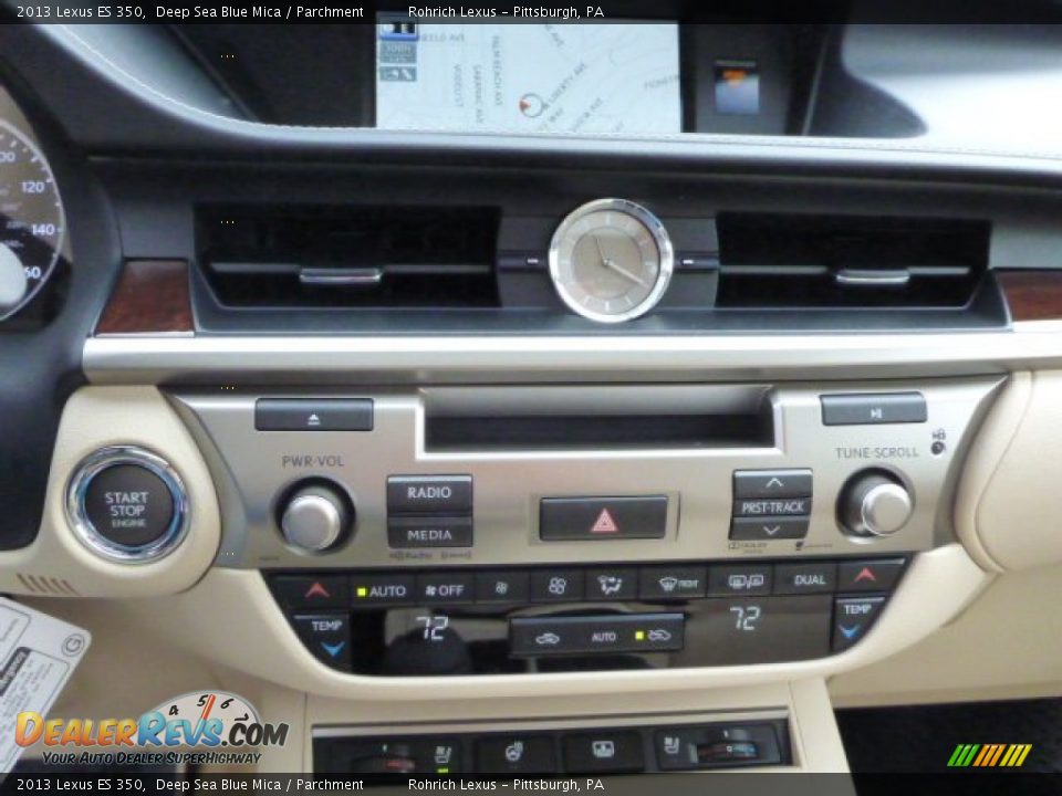 2013 Lexus ES 350 Deep Sea Blue Mica / Parchment Photo #18