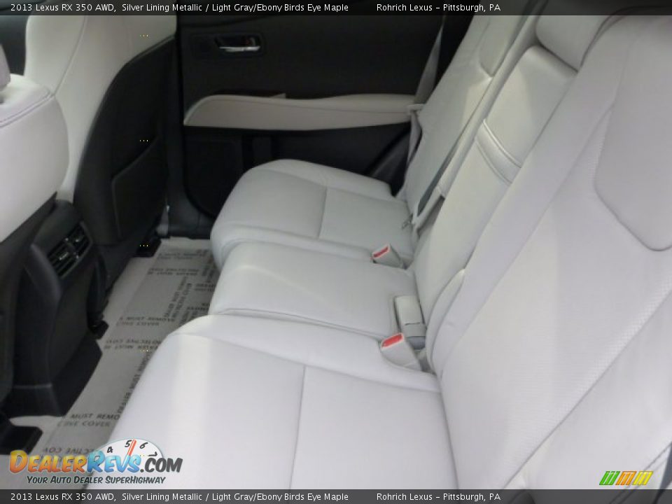 2013 Lexus RX 350 AWD Silver Lining Metallic / Light Gray/Ebony Birds Eye Maple Photo #11