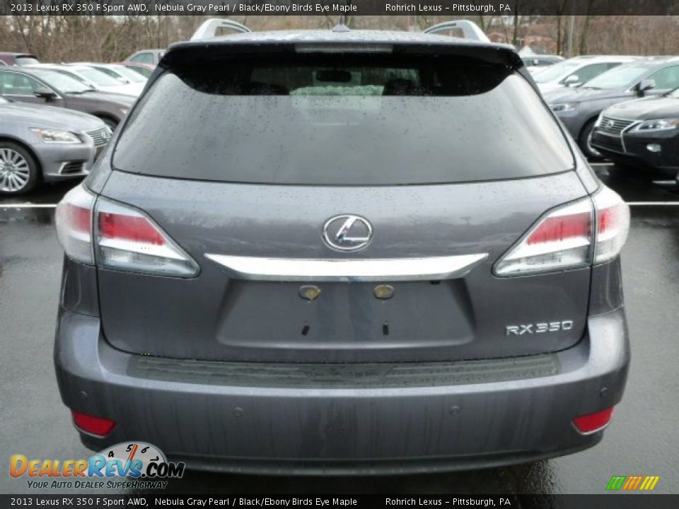 2013 Lexus RX 350 F Sport AWD Nebula Gray Pearl / Black/Ebony Birds Eye Maple Photo #3
