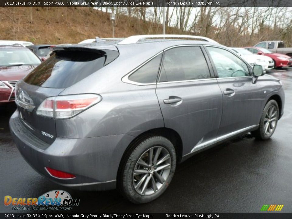 2013 Lexus RX 350 F Sport AWD Nebula Gray Pearl / Black/Ebony Birds Eye Maple Photo #4