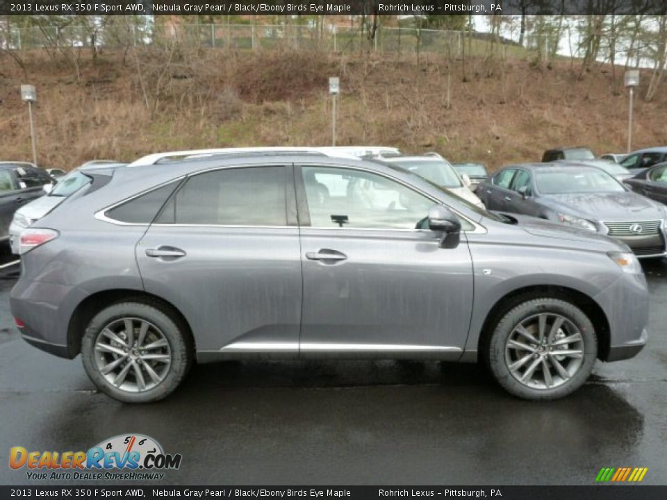 2013 Lexus RX 350 F Sport AWD Nebula Gray Pearl / Black/Ebony Birds Eye Maple Photo #5