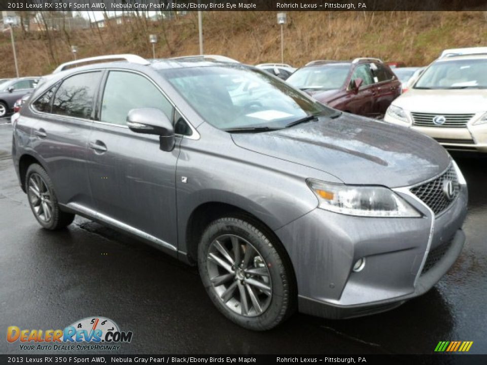 2013 Lexus RX 350 F Sport AWD Nebula Gray Pearl / Black/Ebony Birds Eye Maple Photo #6