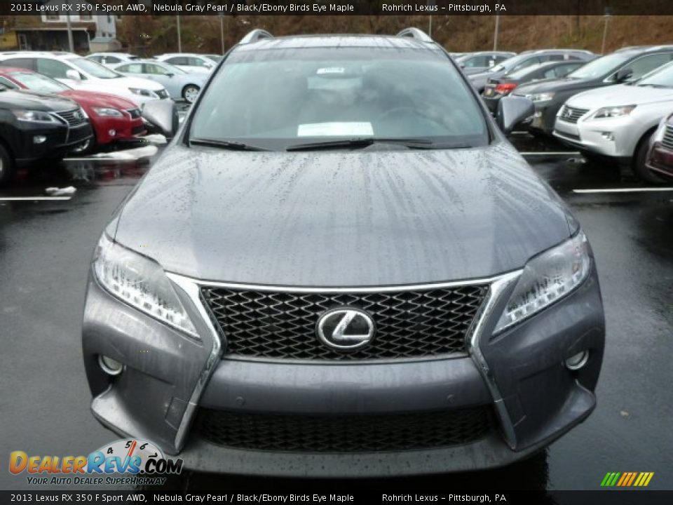 2013 Lexus RX 350 F Sport AWD Nebula Gray Pearl / Black/Ebony Birds Eye Maple Photo #7