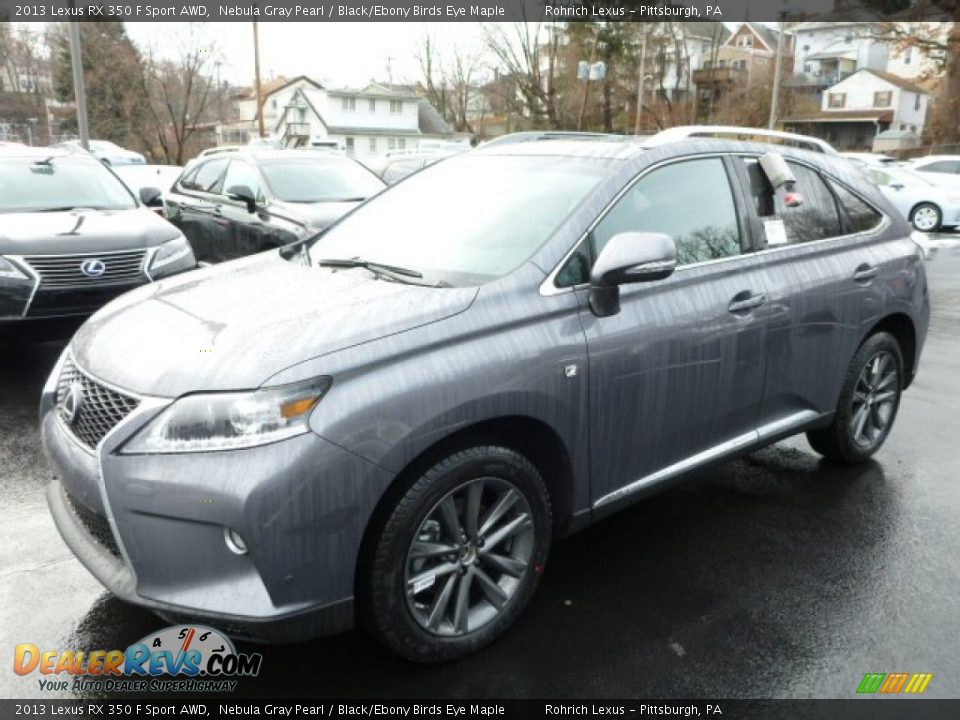 2013 Lexus RX 350 F Sport AWD Nebula Gray Pearl / Black/Ebony Birds Eye Maple Photo #8