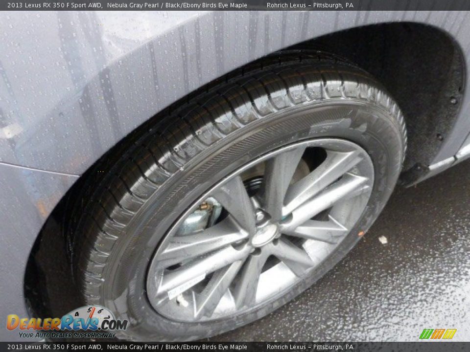 2013 Lexus RX 350 F Sport AWD Nebula Gray Pearl / Black/Ebony Birds Eye Maple Photo #9