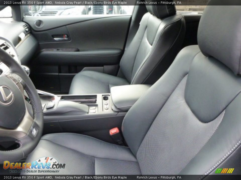 2013 Lexus RX 350 F Sport AWD Nebula Gray Pearl / Black/Ebony Birds Eye Maple Photo #10